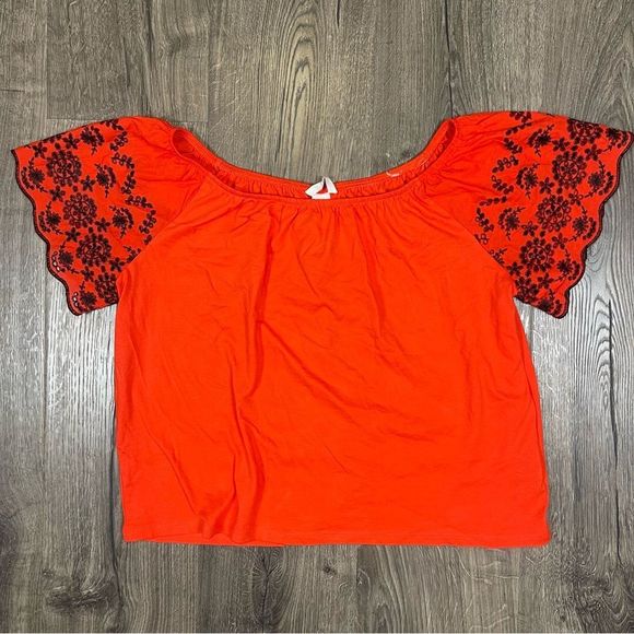 H&M coral off the shoulder top - Picture 4 of 6